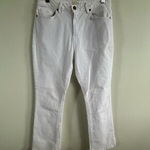 ANN MASHBURN Women's Straight Leg White Jeans